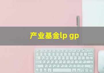 产业基金lp gp